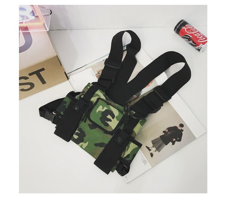 New Functional Fashion Chest Bag Men Women Hip Hop Harness Chest Rig Bags Waterproof Outdoor Sports Hunting Hiking Tactical Pack