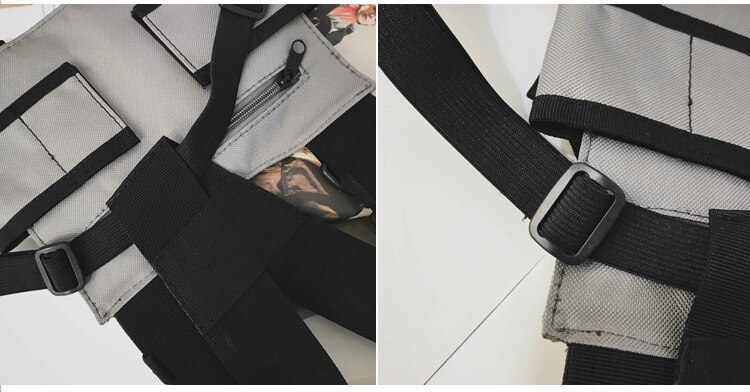 New Functional Fashion Chest Bag Men Women Hip Hop Harness Chest Rig Bags Waterproof Outdoor Sports Hunting Hiking Tactical Pack