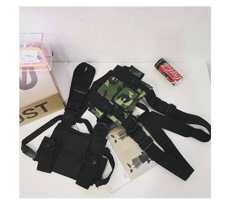 New Functional Fashion Chest Bag Men Women Hip Hop Harness Chest Rig Bags Waterproof Outdoor Sports Hunting Hiking Tactical Pack