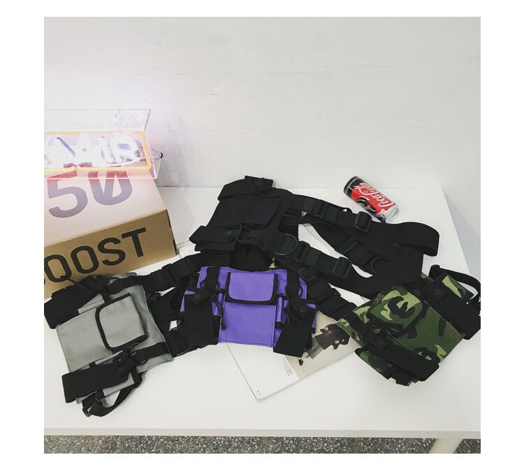 New Functional Fashion Chest Bag Men Women Hip Hop Harness Chest Rig Bags Waterproof Outdoor Sports Hunting Hiking Tactical Pack