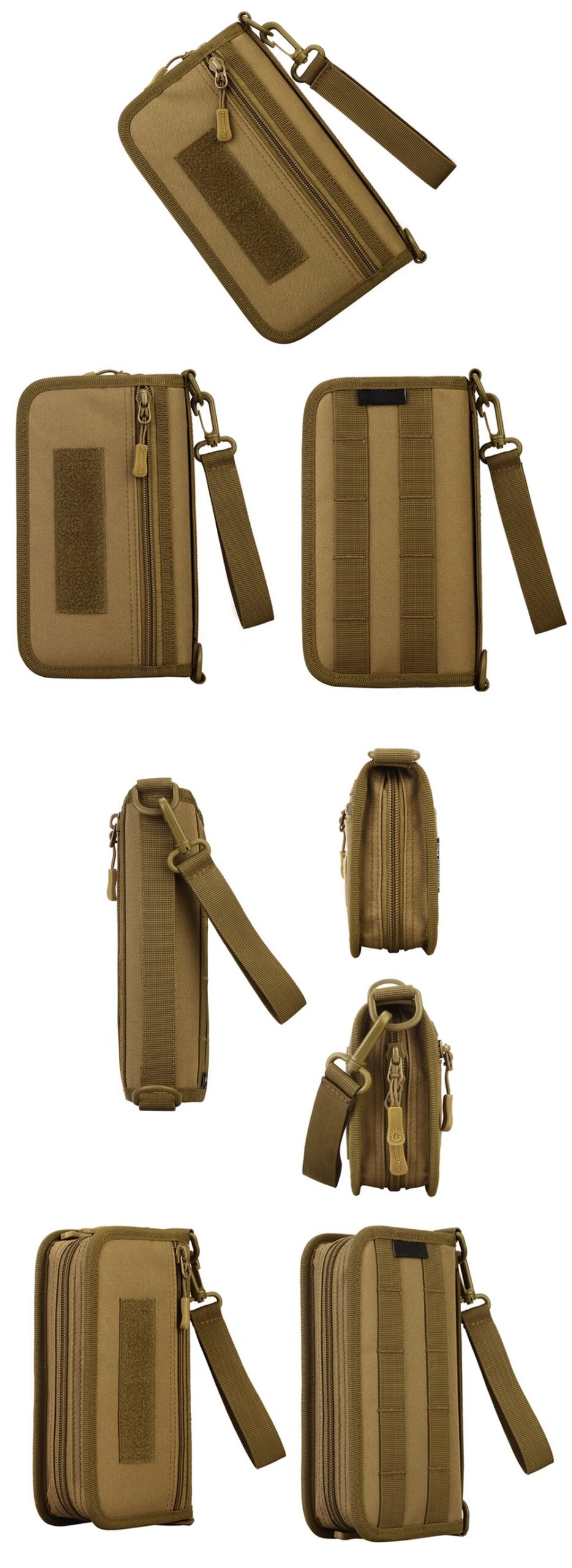 Tactical Handbag 6 Inches Phone Passport Travel Camouflage Wallet Nylon Purse Hiking Camping Molle Bag Hunting Wallet Pouch Bags