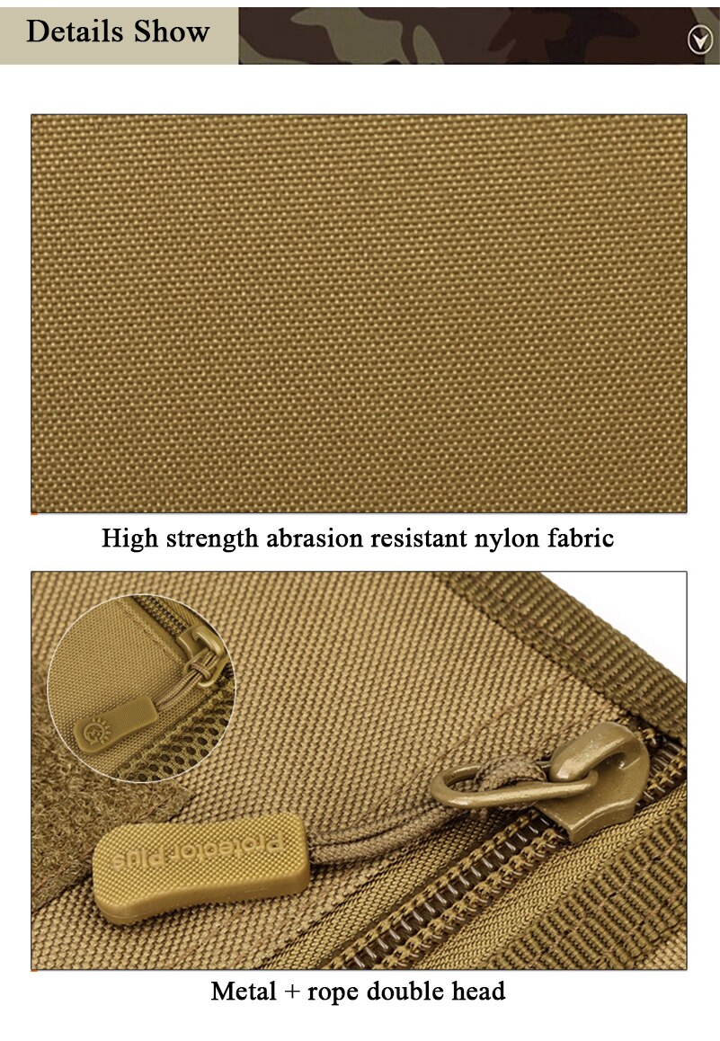 Tactical Handbag 6 Inches Phone Passport Travel Camouflage Wallet Nylon Purse Hiking Camping Molle Bag Hunting Wallet Pouch Bags