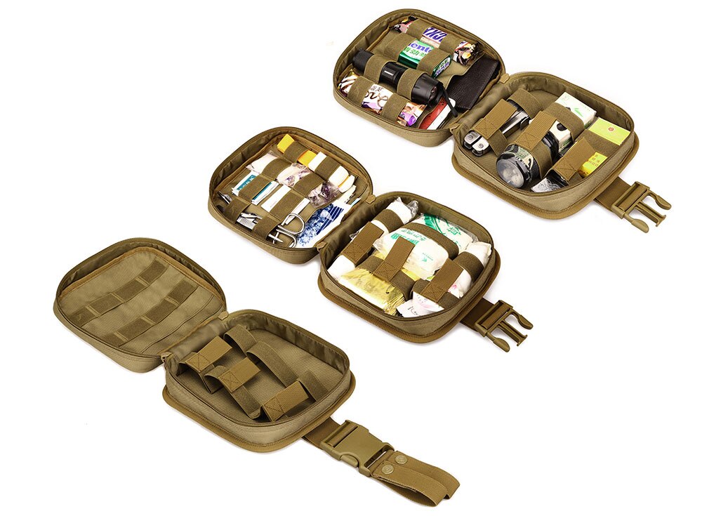 Outdoor Tactical Leg Pouch West Bag Waterproof Military Molle System First Aid Set Medical Pouch Hiking Hunting Trekking Leg Bag