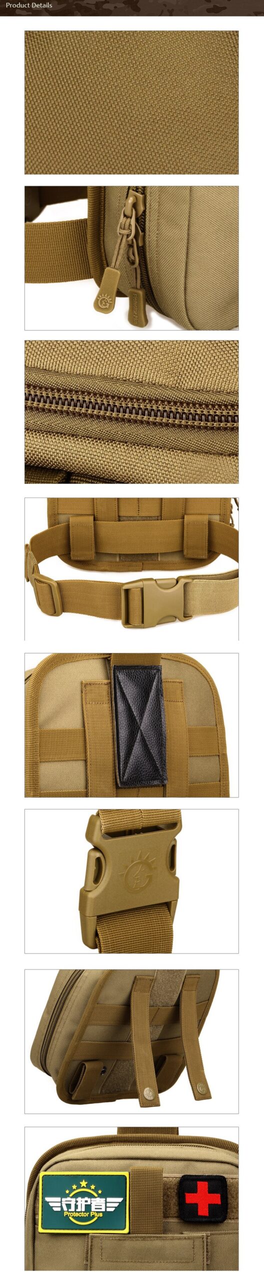 Outdoor Tactical Leg Pouch West Bag Waterproof Military Molle System First Aid Set Medical Pouch Hiking Hunting Trekking Leg Bag