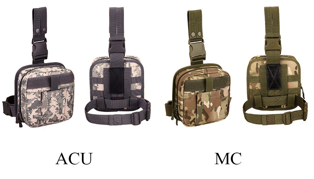 Outdoor Tactical Leg Pouch West Bag Waterproof Military Molle System First Aid Set Medical Pouch Hiking Hunting Trekking Leg Bag