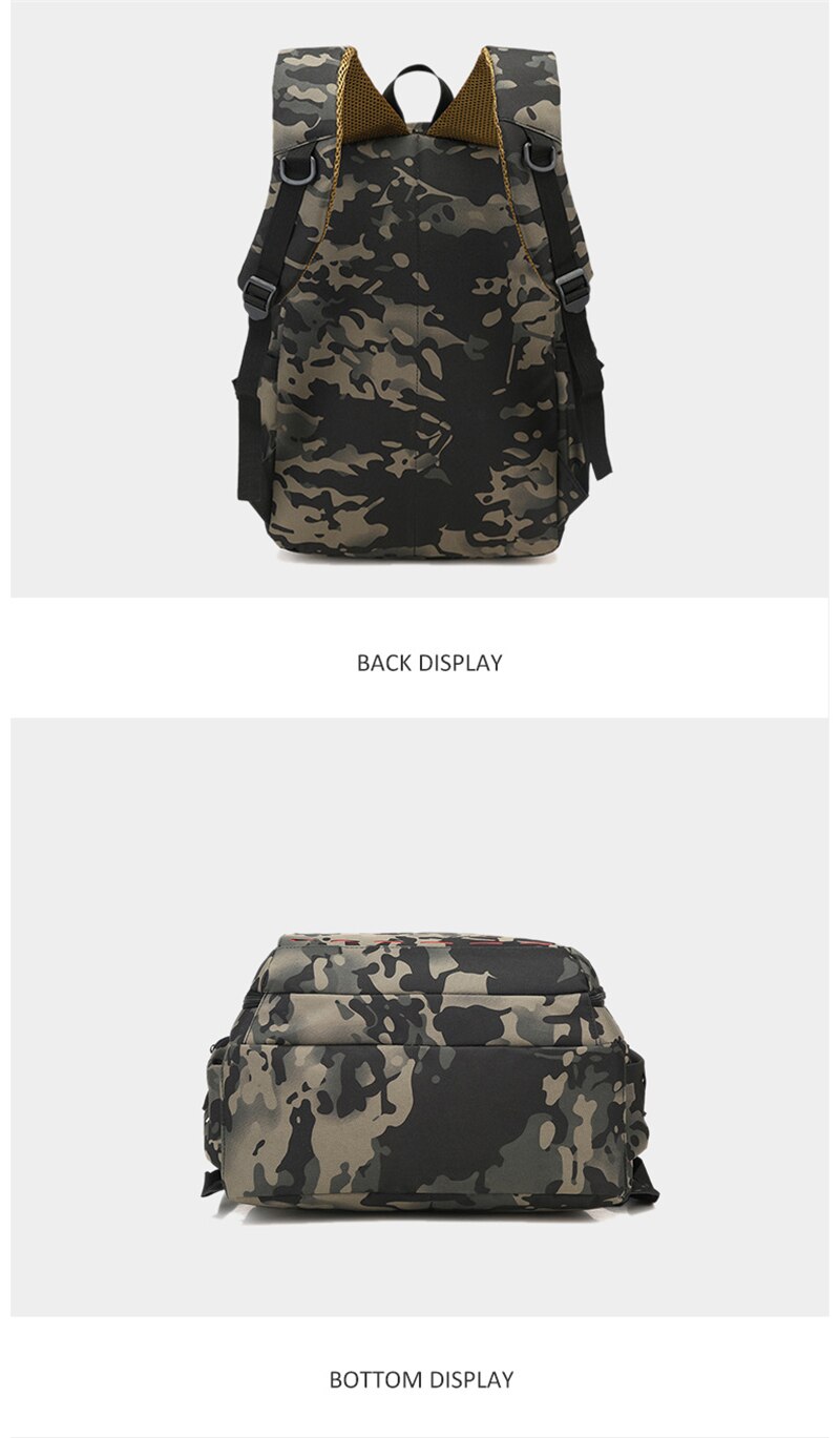 40L USB Men Military Bag Tactical Backpack Travel Waterproof Hiking Rucksack Camping Laptop Outdoor Sport Camouflage Army Bags