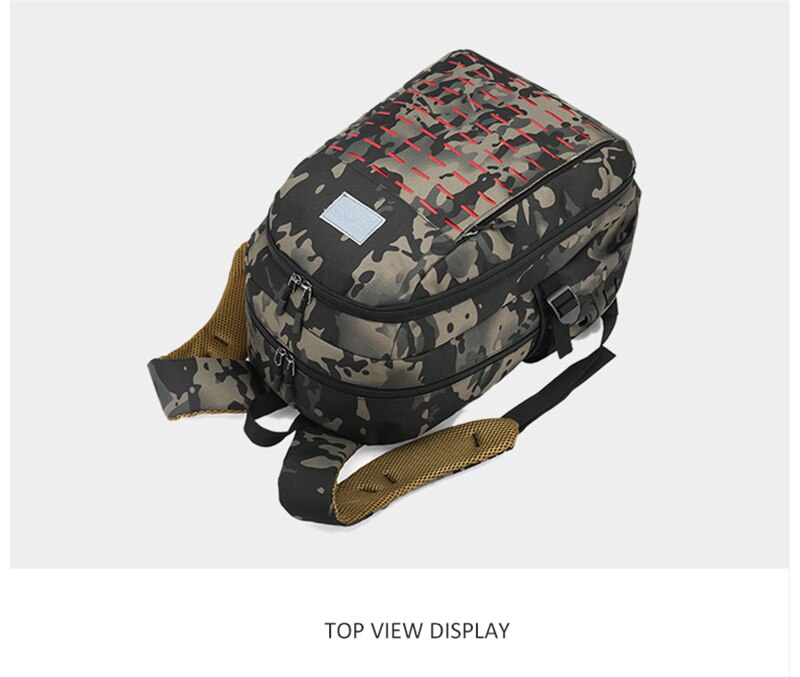 40L USB Men Military Bag Tactical Backpack Travel Waterproof Hiking Rucksack Camping Laptop Outdoor Sport Camouflage Army Bags