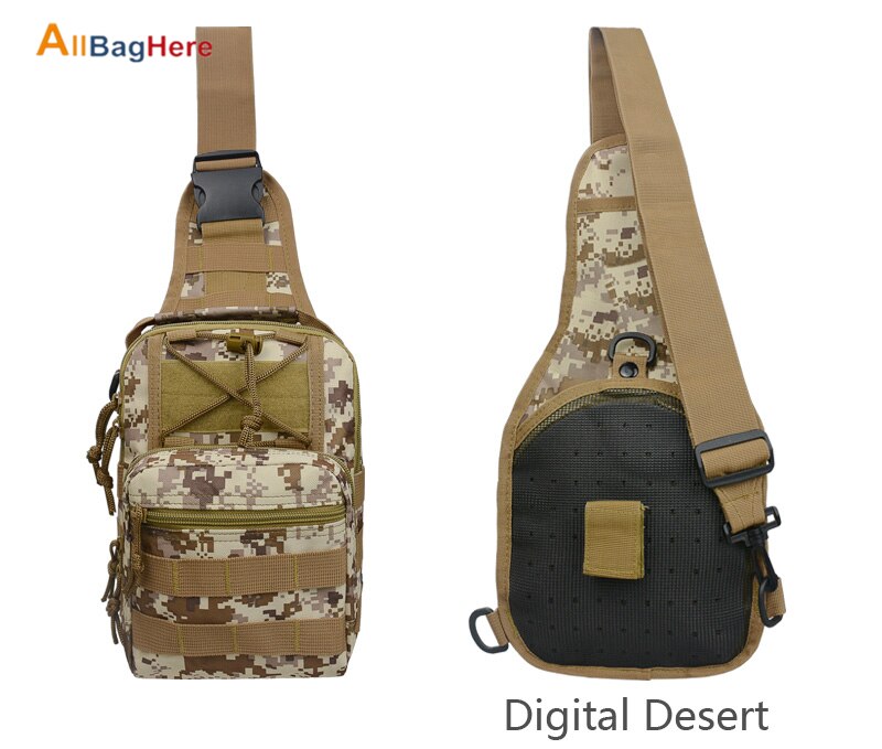 New Outdoor Shoulder Chest Military Backpack Camping Travel Hiking Trekking Bag 10 Colors Waterproof Crossbody Molle Sports Bags