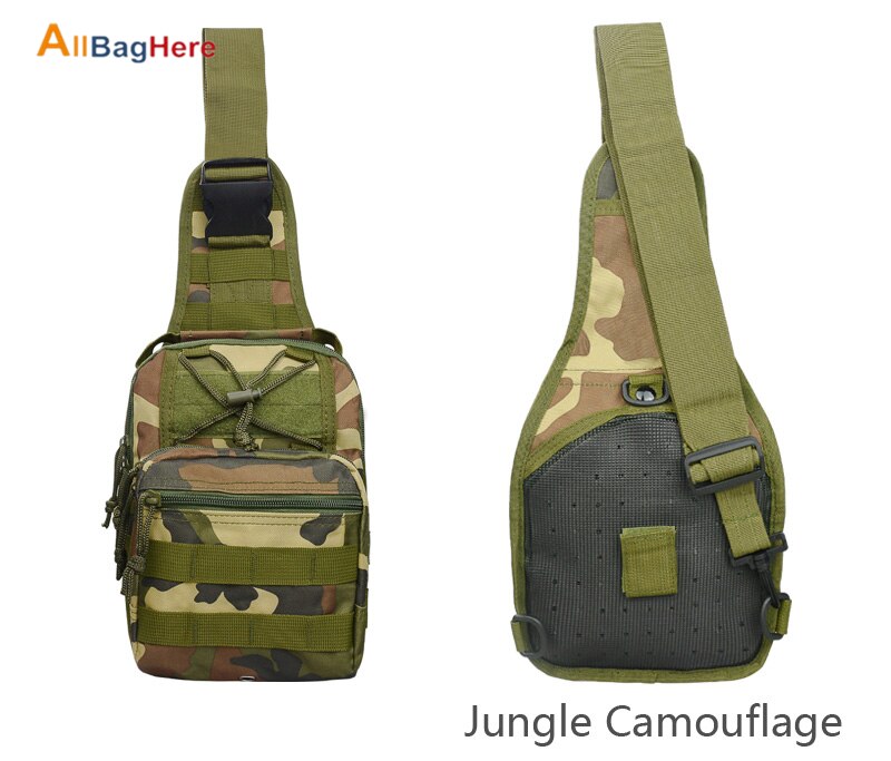 New Outdoor Shoulder Chest Military Backpack Camping Travel Hiking Trekking Bag 10 Colors Waterproof Crossbody Molle Sports Bags