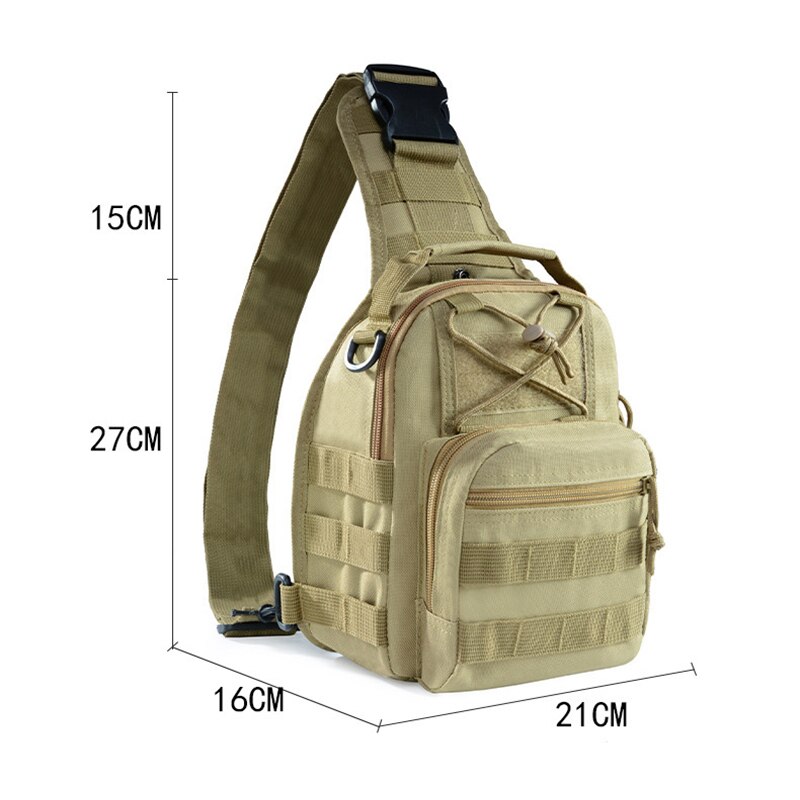 New Outdoor Shoulder Chest Military Backpack Camping Travel Hiking Trekking Bag 10 Colors Waterproof Crossbody Molle Sports Bags