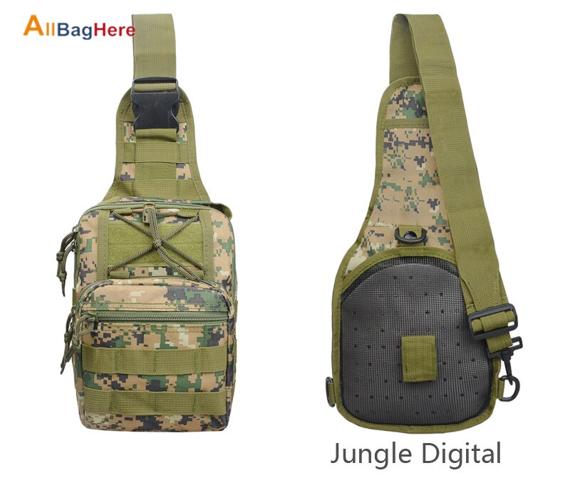 New Outdoor Shoulder Chest Military Backpack Camping Travel Hiking Trekking Bag 10 Colors Waterproof Crossbody Molle Sports Bags