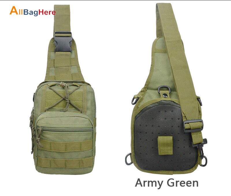 New Outdoor Shoulder Chest Military Backpack Camping Travel Hiking Trekking Bag 10 Colors Waterproof Crossbody Molle Sports Bags