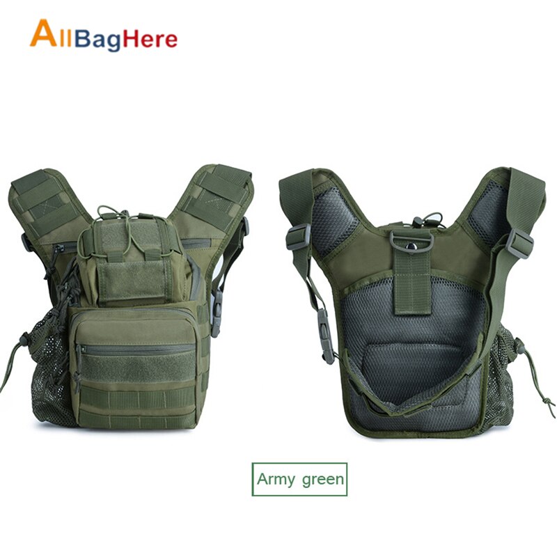 Outdoor Shoulder Chest Military Backpack Multifunctional Travel Hiking Trekking Bag Camo Waterproof Molle Sports SLR Camera Bags