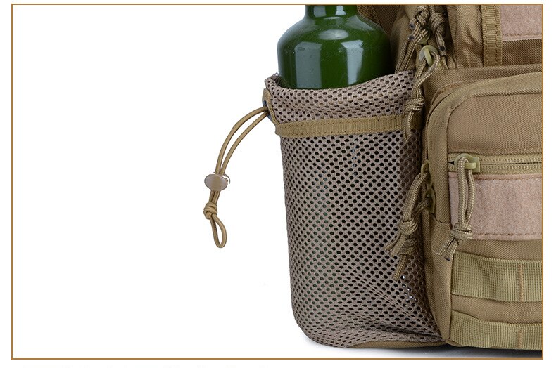 Outdoor Shoulder Chest Military Backpack Multifunctional Travel Hiking Trekking Bag Camo Waterproof Molle Sports SLR Camera Bags