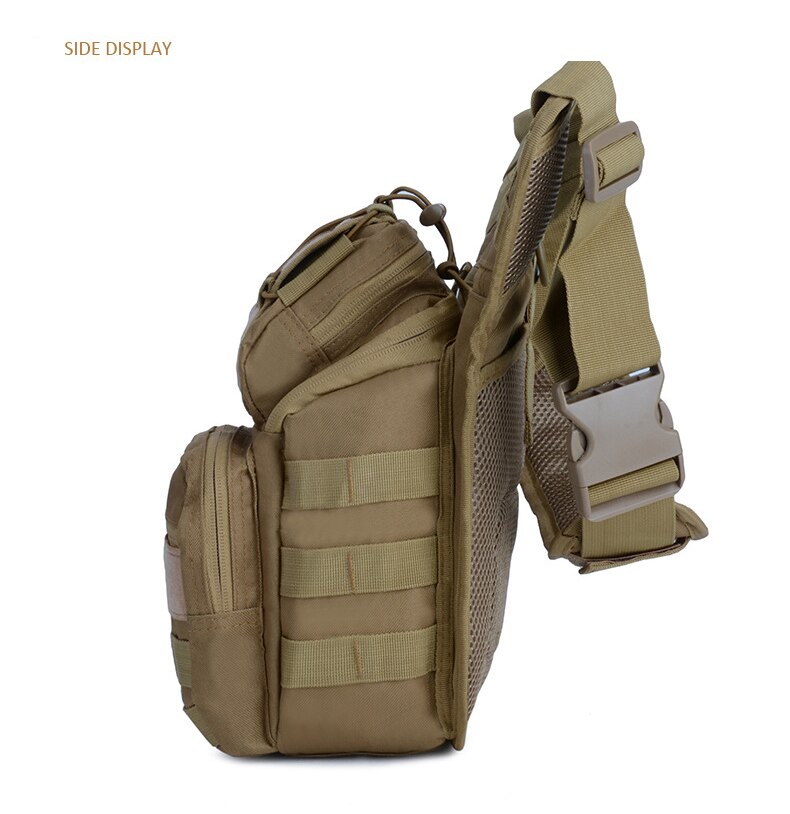 Outdoor Shoulder Chest Military Backpack Multifunctional Travel Hiking Trekking Bag Camo Waterproof Molle Sports SLR Camera Bags