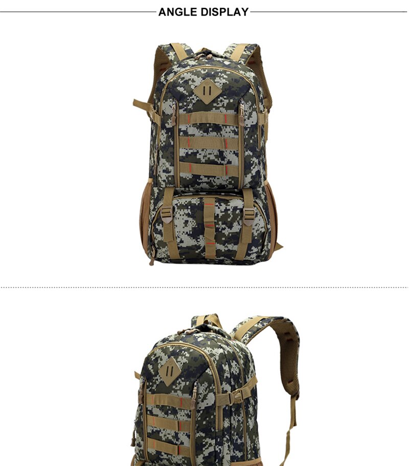 Camouflage Outdoor Military Backpack Men Sport Molle Army Tactical Bag Tourist Oxford Waterproof Hiking Camping Travel Backpacks