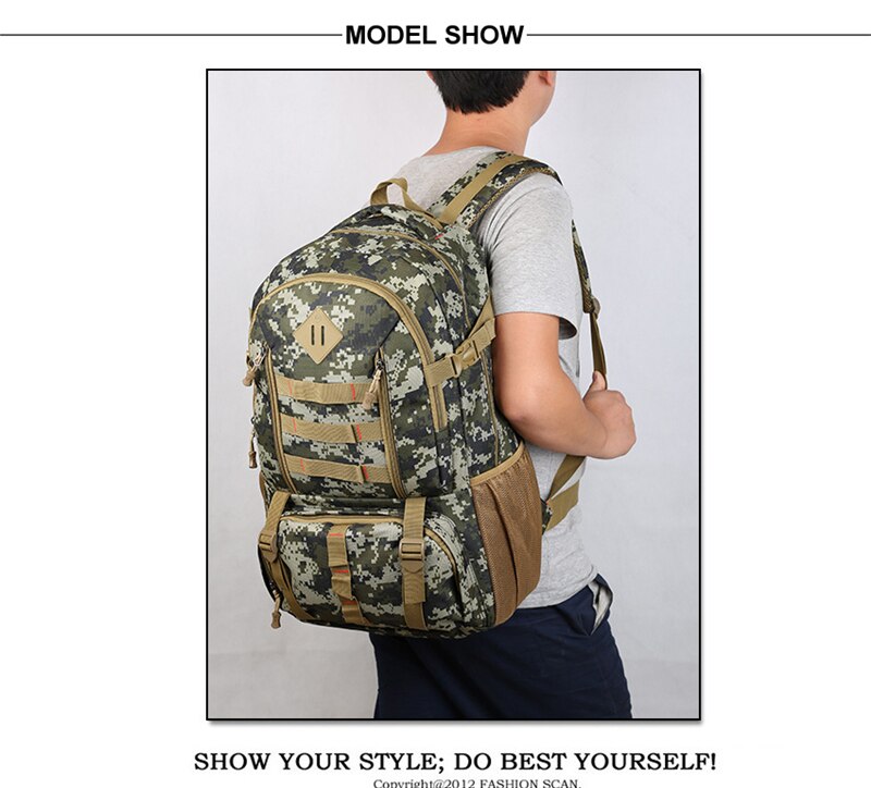 Camouflage Outdoor Military Backpack Men Sport Molle Army Tactical Bag Tourist Oxford Waterproof Hiking Camping Travel Backpacks