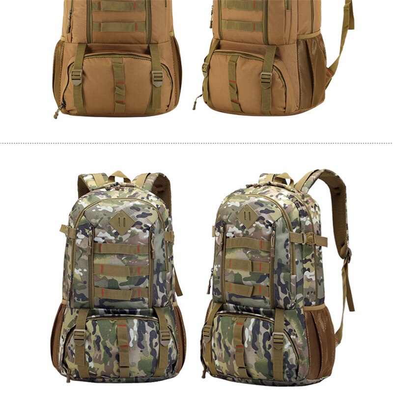 Camouflage Outdoor Military Backpack Men Sport Molle Army Tactical Bag Tourist Oxford Waterproof Hiking Camping Travel Backpacks