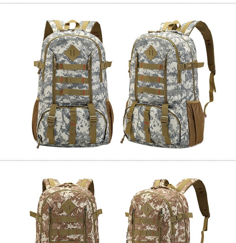 Camouflage Outdoor Military Backpack Men Sport Molle Army Tactical Bag Tourist Oxford Waterproof Hiking Camping Travel Backpacks