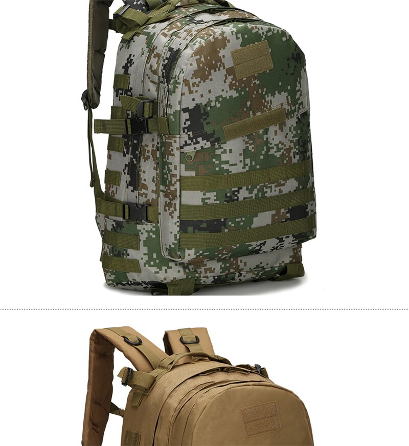 Outdoor Molle Tactical Backpack Men Climbing Travel Sports Army Military Bags Hiking Trekking Oxford Waerproof Tourist Rucksacks