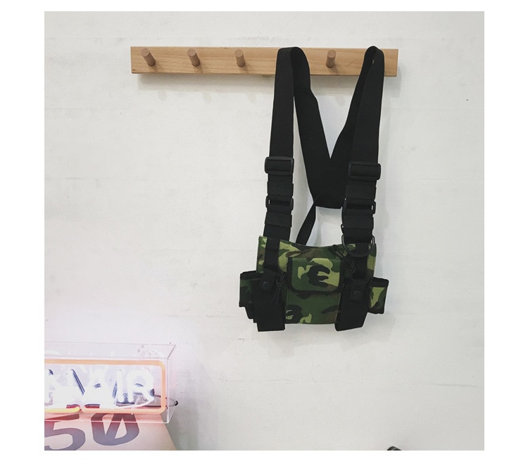 Waterproof Functional Fashion Chest Bag Men Women Hip Hop Harness Chest Rig Bags Vest Sport Hunting Tactical Package Bullet Pack