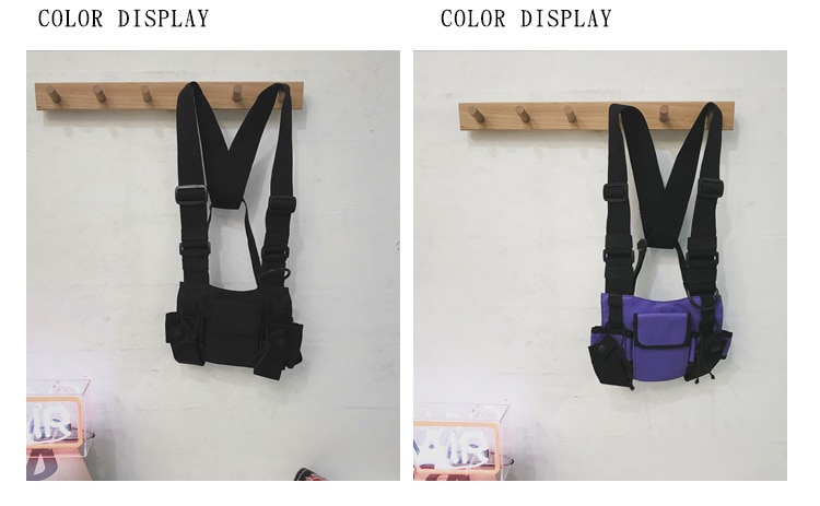 Waterproof Functional Fashion Chest Bag Men Women Hip Hop Harness Chest Rig Bags Vest Sport Hunting Tactical Package Bullet Pack