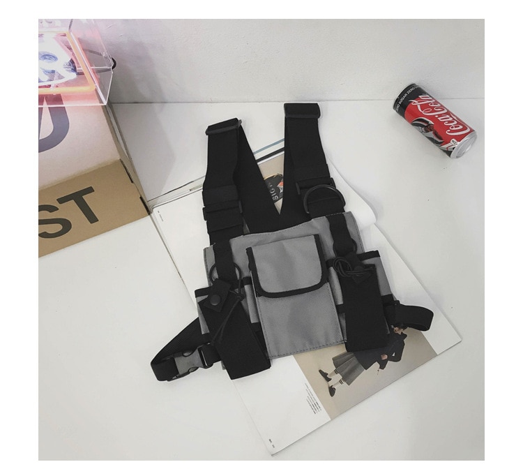 Waterproof Functional Fashion Chest Bag Men Women Hip Hop Harness Chest Rig Bags Vest Sport Hunting Tactical Package Bullet Pack