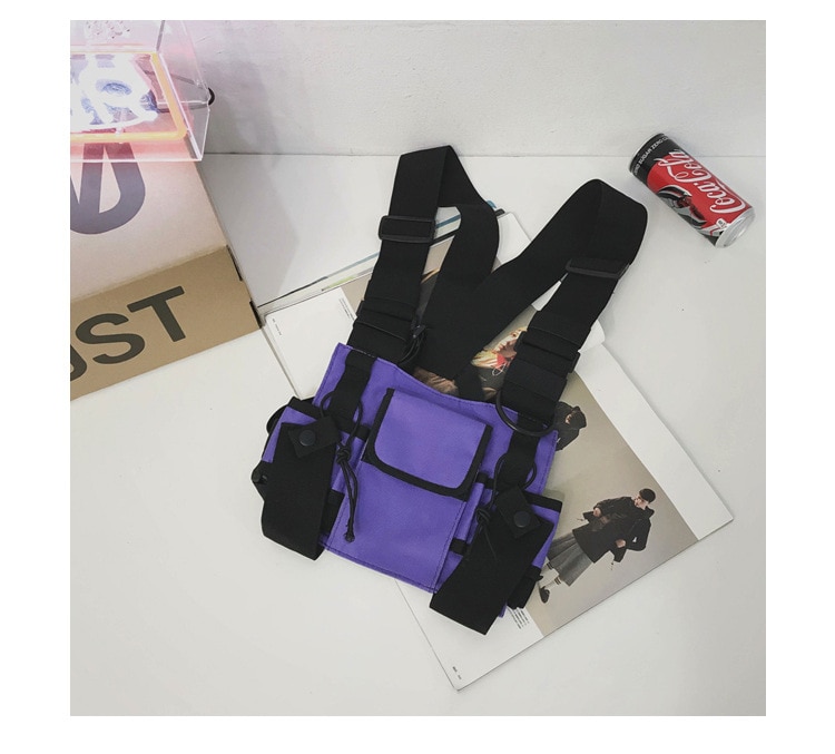 Waterproof Functional Fashion Chest Bag Men Women Hip Hop Harness Chest Rig Bags Vest Sport Hunting Tactical Package Bullet Pack