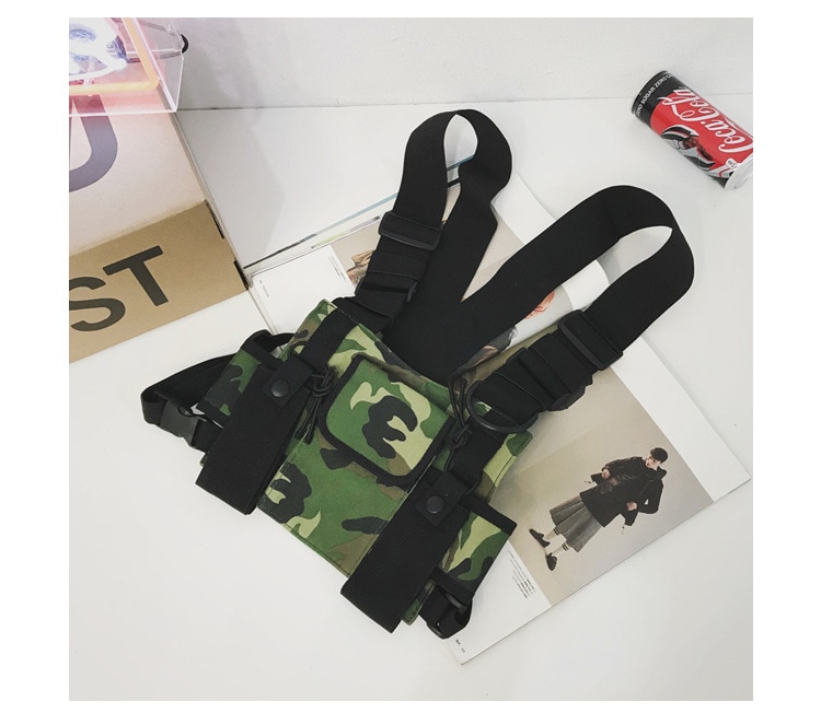 Waterproof Functional Fashion Chest Bag Men Women Hip Hop Harness Chest Rig Bags Vest Sport Hunting Tactical Package Bullet Pack