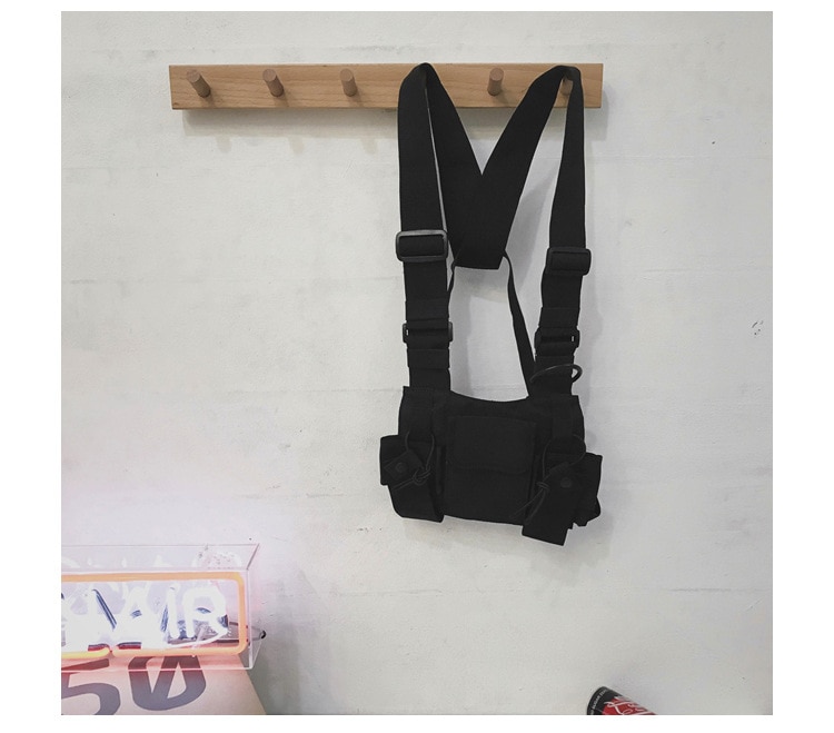 Waterproof Functional Fashion Chest Bag Men Women Hip Hop Harness Chest Rig Bags Vest Sport Hunting Tactical Package Bullet Pack