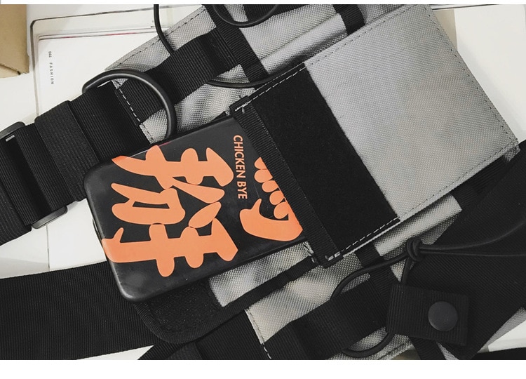 Waterproof Functional Fashion Chest Bag Men Women Hip Hop Harness Chest Rig Bags Vest Sport Hunting Tactical Package Bullet Pack