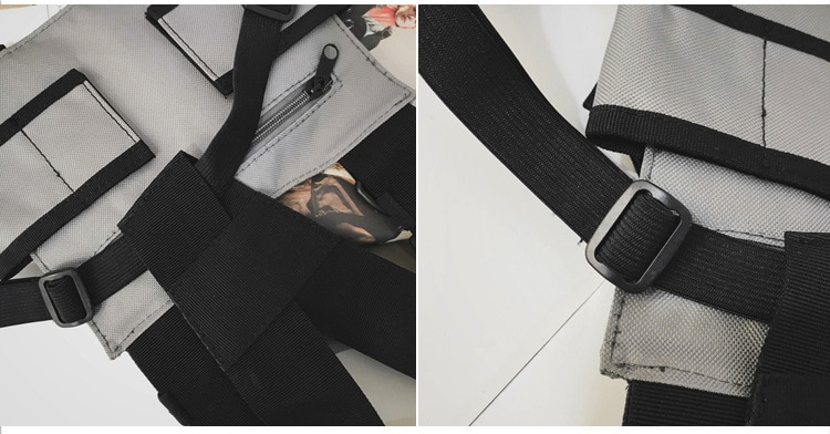 Waterproof Functional Fashion Chest Bag Men Women Hip Hop Harness Chest Rig Bags Vest Sport Hunting Tactical Package Bullet Pack