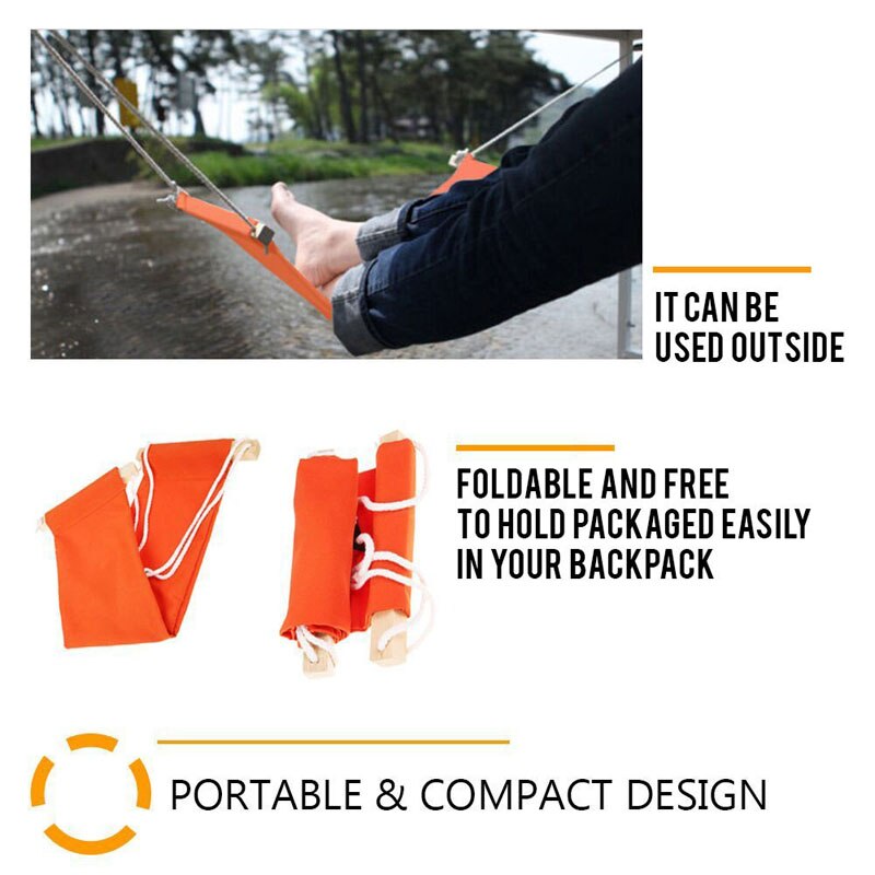 ZOWEE Desk Feet Hammock Foot Chair Care Tool The Foot Hammock Outdoor Rest Cot Portable Office Foot Hammock Mini Feet Rest