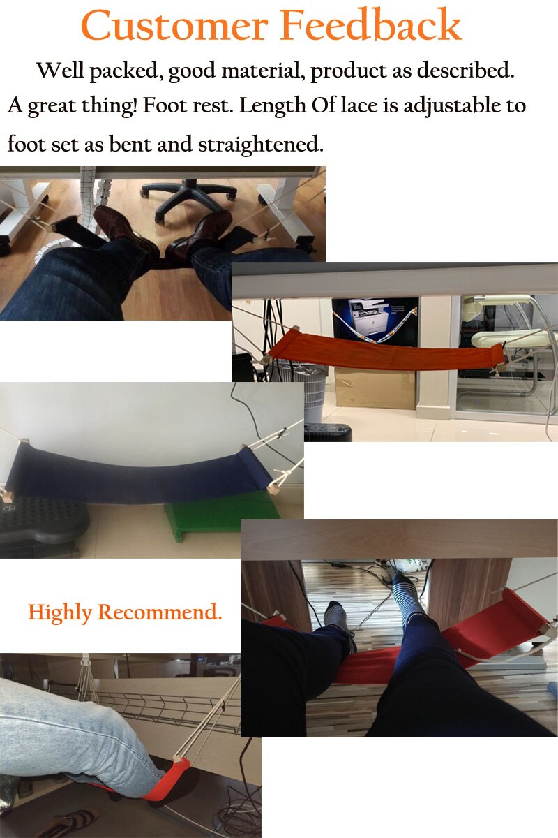 ZOWEE Desk Feet Hammock Foot Chair Care Tool The Foot Hammock Outdoor Rest Cot Portable Office Foot Hammock Mini Feet Rest