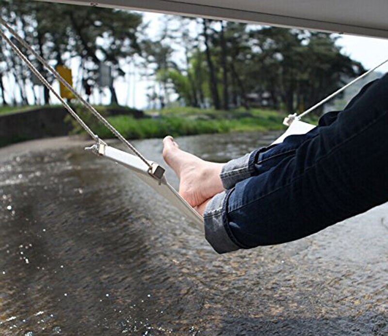 ZOWEE Desk Feet Hammock Foot Chair Care Tool The Foot Hammock Outdoor Rest Cot Portable Office Foot Hammock Mini Feet Rest