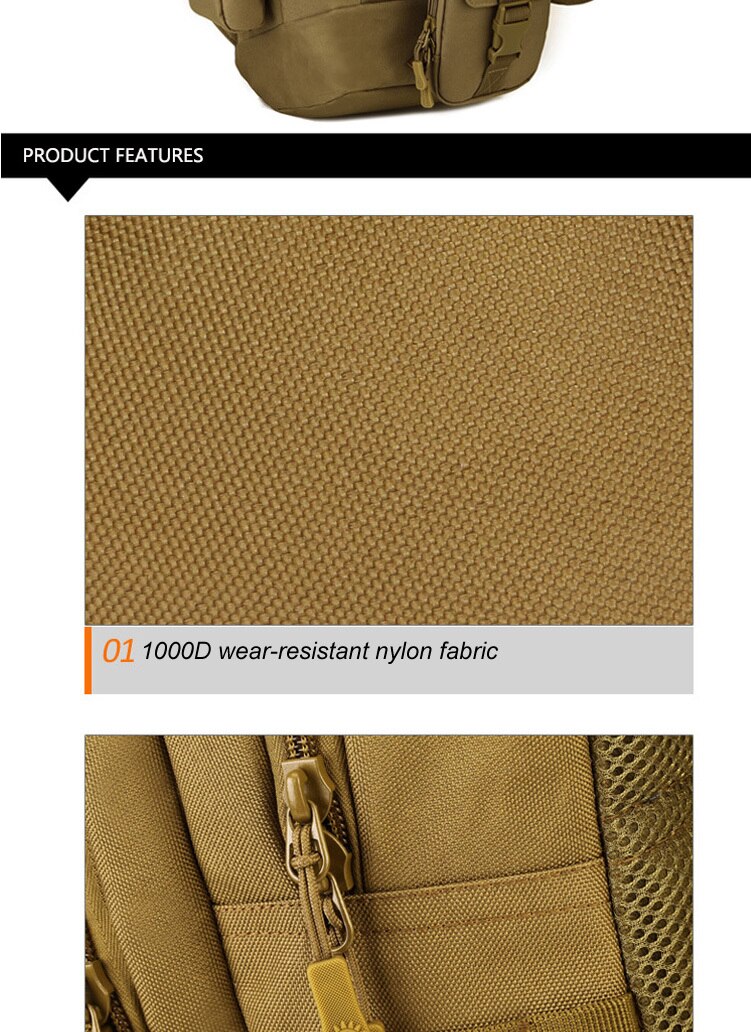 35L Utility Laptop School Backpacks Military Assault Tactical Bag Creeper Rucksack Camping Hiking Hunting Camo Army Hunters Bags