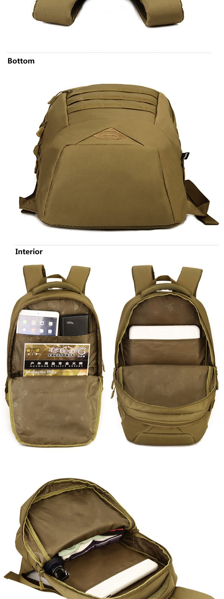 35L Utility Laptop School Backpacks Military Assault Tactical Bag Creeper Rucksack Camping Hiking Hunting Camo Army Hunters Bags