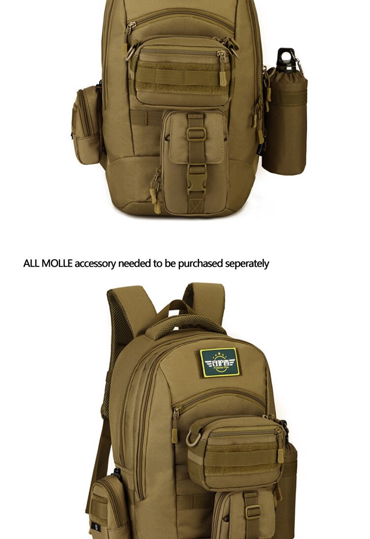 35L Utility Laptop School Backpacks Military Assault Tactical Bag Creeper Rucksack Camping Hiking Hunting Camo Army Hunters Bags