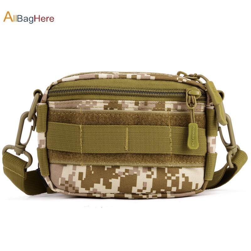 Mini Molle Pouch 5.5 inches Phone Bag Tactical Fishing Hiking Crossbody Camo Travel Portable Shoulder Sling Bag Climbing Cycling