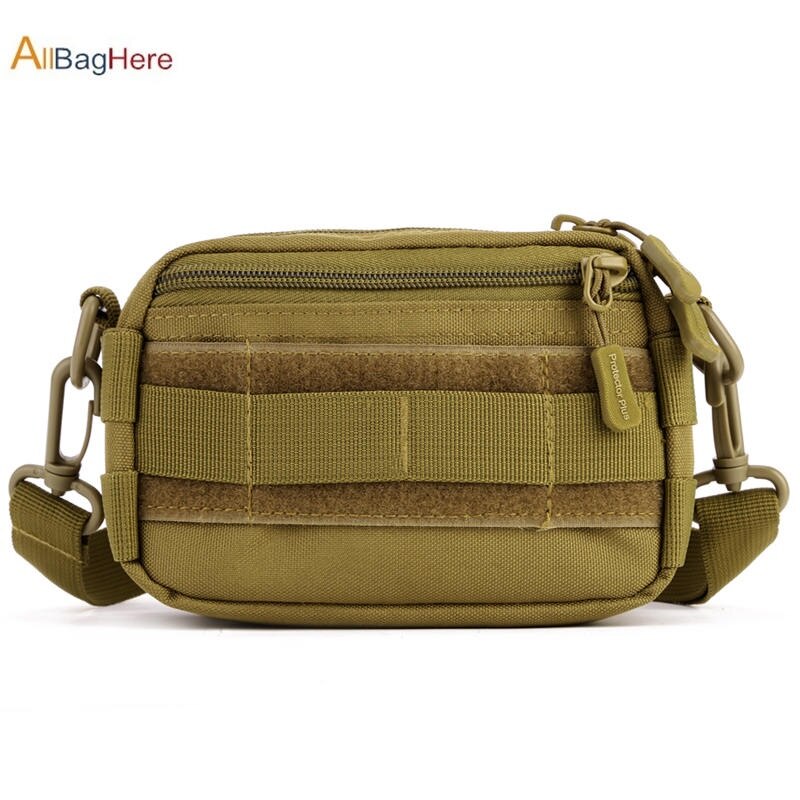 Mini Molle Pouch 5.5 inches Phone Bag Tactical Fishing Hiking Crossbody Camo Travel Portable Shoulder Sling Bag Climbing Cycling