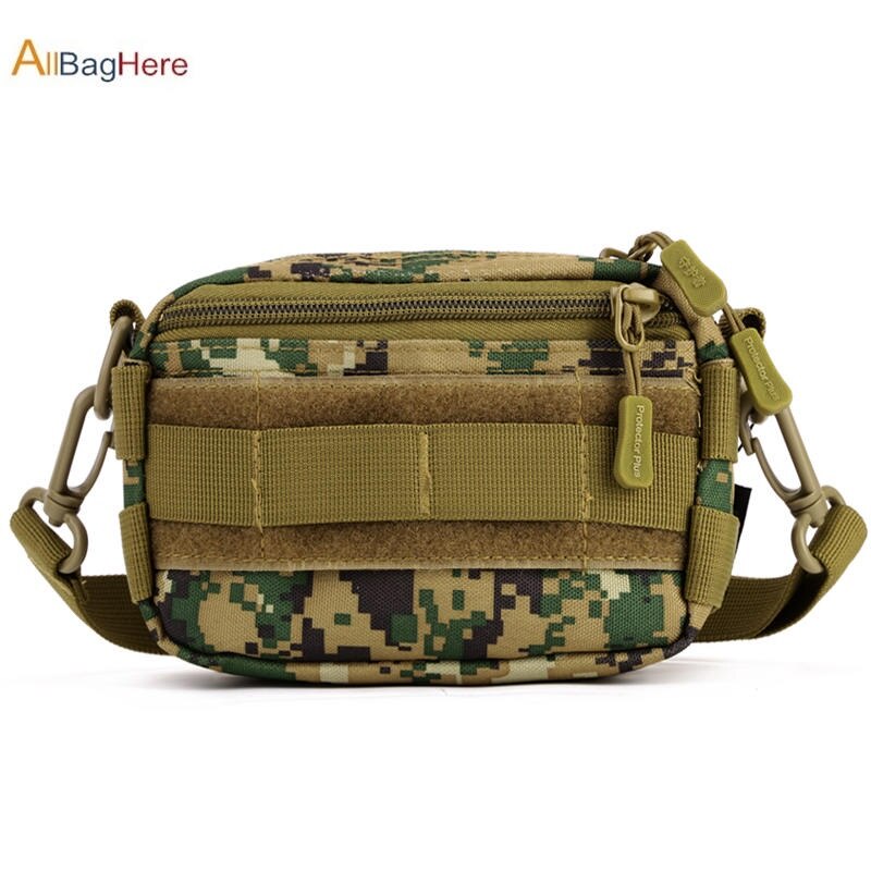 Mini Molle Pouch 5.5 inches Phone Bag Tactical Fishing Hiking Crossbody Camo Travel Portable Shoulder Sling Bag Climbing Cycling