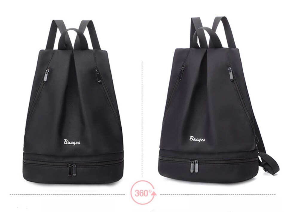 Separate Wet And Dry Swimming Gym Backpack High Quality Women Shoulder Nylon Waterproof Beach Bag With Independent Shoes Pocket