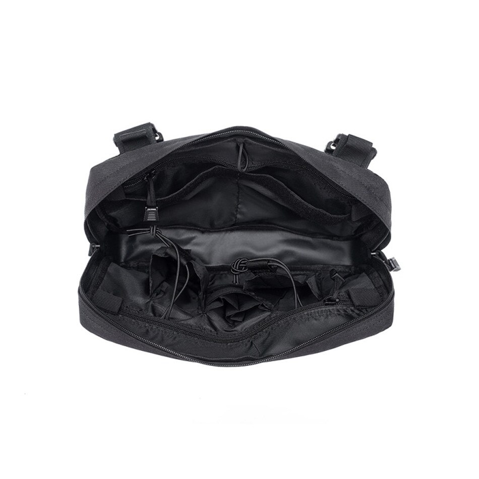 Tactical Chest Bag Hip Hop Streetwear Pouch Molle Front Pack Vest Backpack Breathable Mesh Outdoor Hunting Military Combat Bags