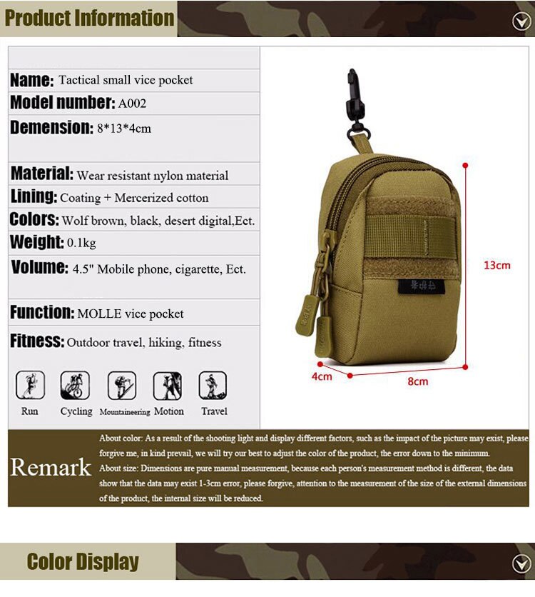 Nylon Tactical Waist Packs Fishing Sports Accessories Bag Outdoor Military Climbing Camping Hiking Hunting Molle Fanny Pack Bags