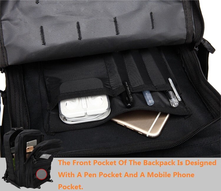 Outdoor Shoulder Military Camouflage Tactical Package Large-capacity Waterproof Men And Women Riding Hiking Camping Tactical Bag