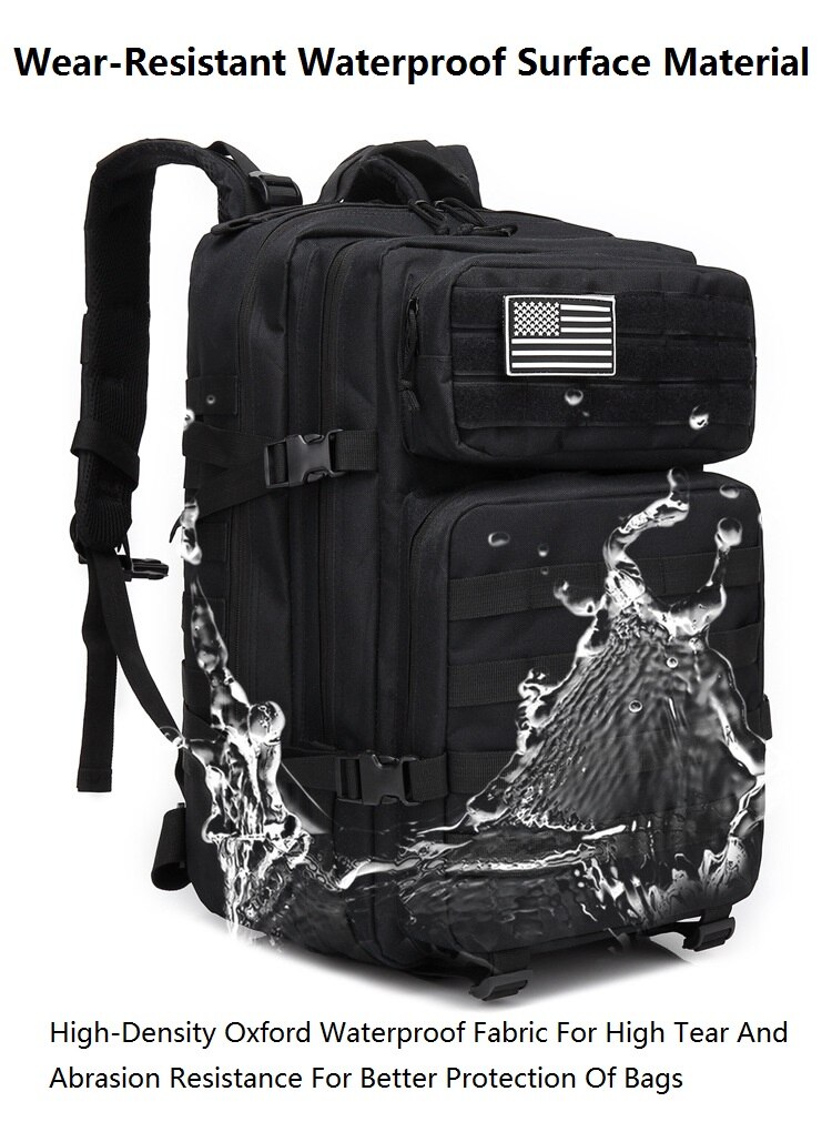 Outdoor Shoulder Military Camouflage Tactical Package Large-capacity Waterproof Men And Women Riding Hiking Camping Tactical Bag