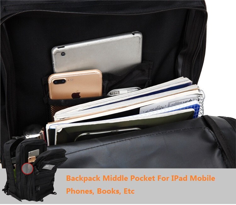 Outdoor Shoulder Military Camouflage Tactical Package Large-capacity Waterproof Men And Women Riding Hiking Camping Tactical Bag