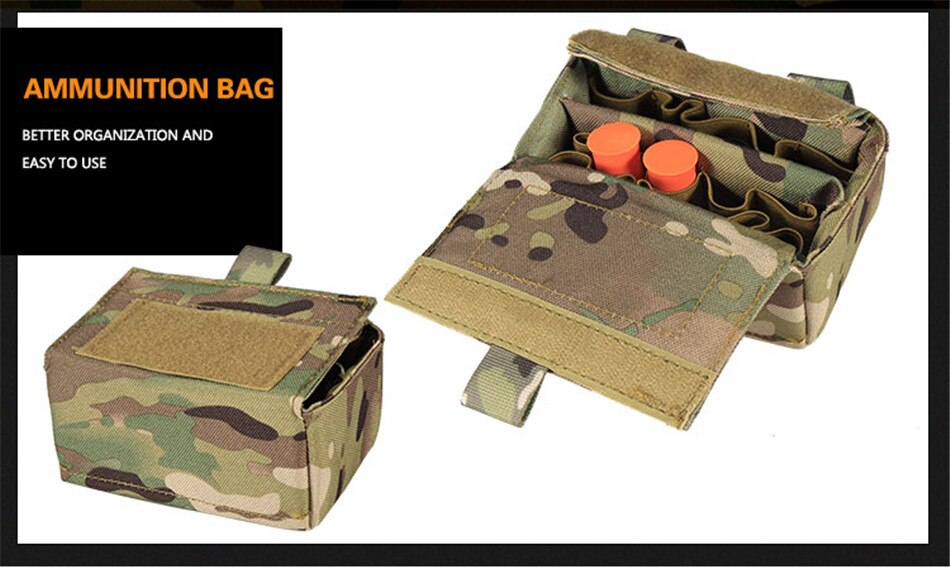 Camouflage Multi-function Five-piece Set Tactical Girdle Tactical Waist Bag Military Fan Hunting Accessories Pouch