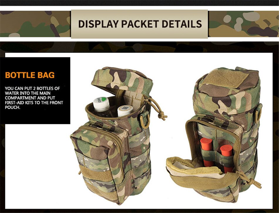 Camouflage Multi-function Five-piece Set Tactical Girdle Tactical Waist Bag Military Fan Hunting Accessories Pouch