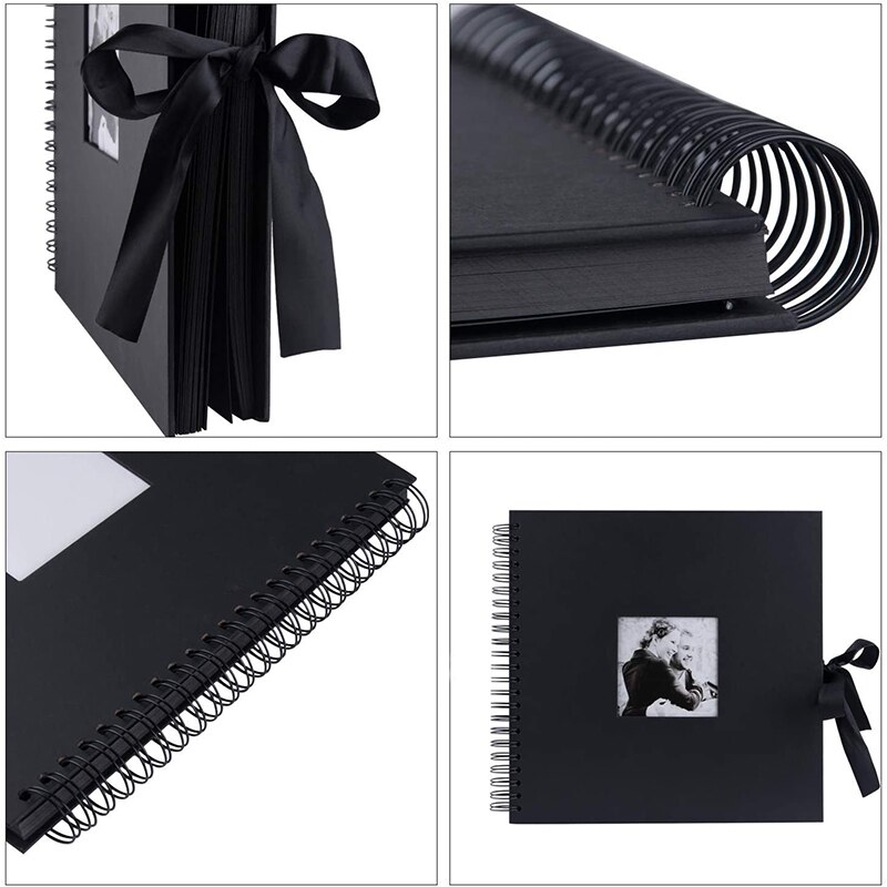 60/80 Pages Photo Albums Scrapbook Paper DIY Craft Album Scrapbooking Picture Album for Wedding Anniversary Gifts Memory Books